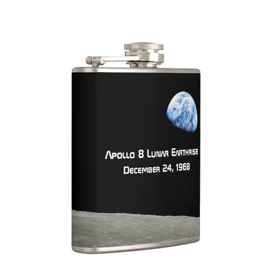 Apollo 8 Lunar Earthrise 50ste Jubileum Heupfles (Rechts)