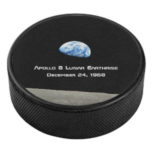 Apollo 8 Lunar Earthrise 50ste Jubileum Hockey Puck