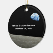 Apollo 8 Lunar Earthrise 50ste Jubileum Keramisch Ornament (Links)