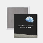 Apollo 8 Lunar Earthrise 50ste Jubileum Magneet (Voorkant / Achterkant)