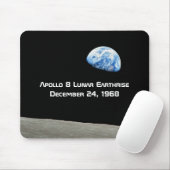 Apollo 8 Lunar Earthrise 50ste Jubileum Muismat (Met muis)