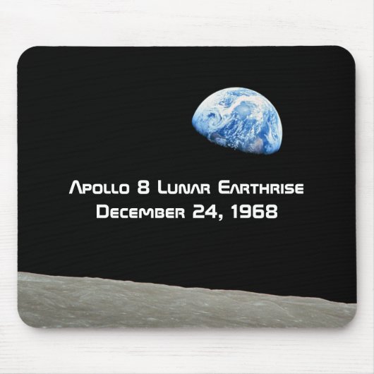 Apollo 8 Lunar Earthrise 50ste Jubileum Muismat (Voorkant)