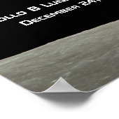 Apollo 8 Lunar Earthrise 50ste Jubileum Poster (Hoek)