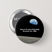 Apollo 8 Lunar Earthrise 50ste Jubileum Ronde Button 5,7 Cm (Voorkant /achterkant)