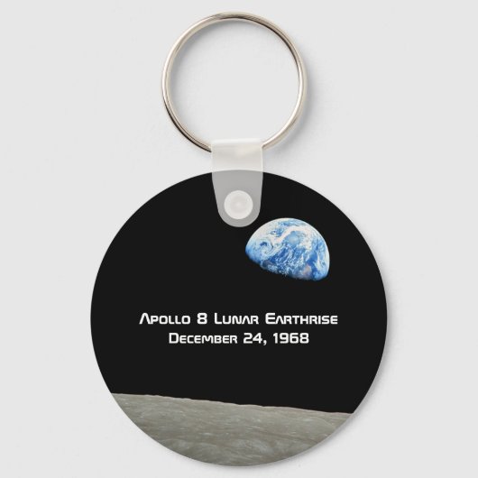Apollo 8 Lunar Earthrise 50ste Jubileum Sleutelhanger (Voorkant)