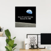Apollo 8 Maan Aardopkomst 50ste Verjaardag Poster (Thuiskantoor)