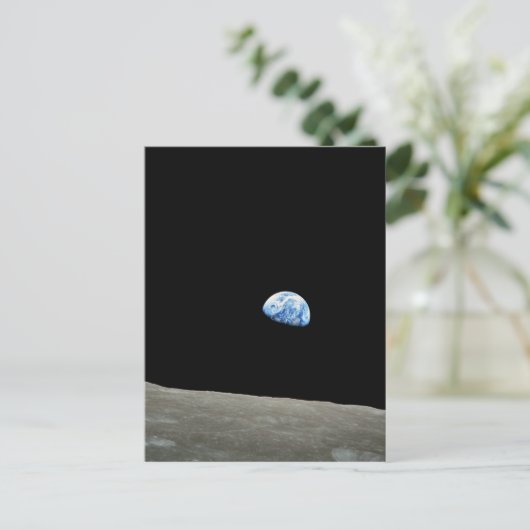 Apollo 8 NASA Moon Mission Earthrise Briefkaart (Staand voorkant)