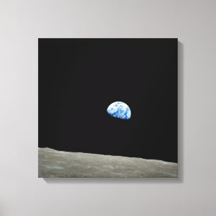 Apollo 8 NASA Moon Mission Earthrise Canvas Afdruk