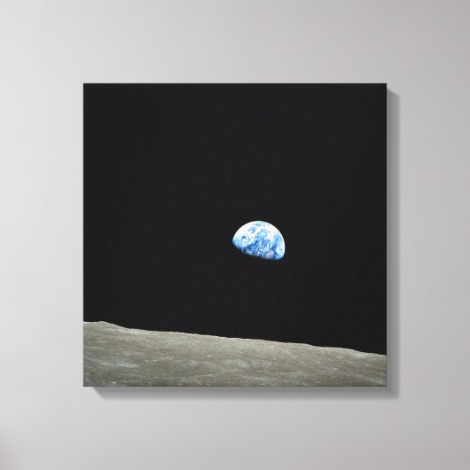 Apollo 8 NASA Moon Mission Earthrise Canvas Afdruk (Voorkant)