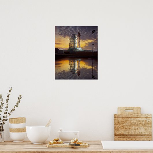 Apollo 8 op het lanceerplatform poster (Keuken)