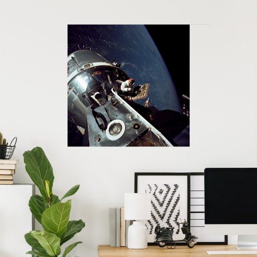 Apollo 9 Command and Service Modules Poster (Thuiskantoor)