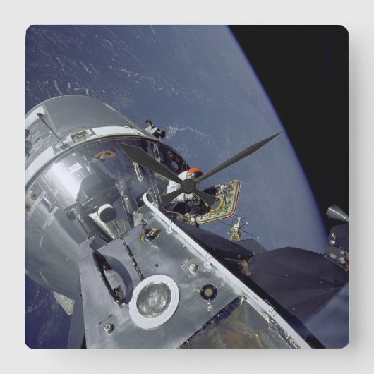 Apollo 9 (Gumdrop Meets Spider) Watch Vierkante Klok (Voorkant)