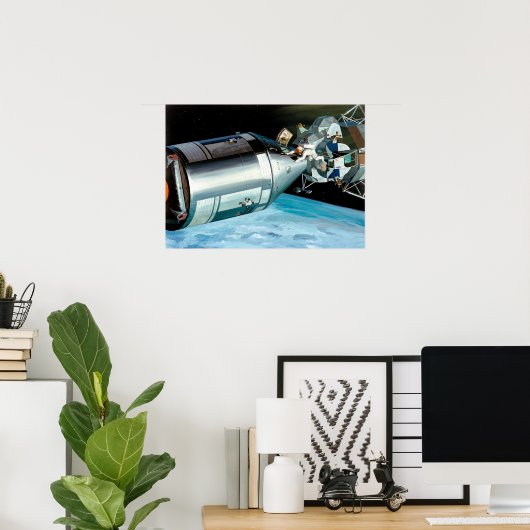  Apollo 9 Lunar Module EVA Poster (Thuiskantoor)