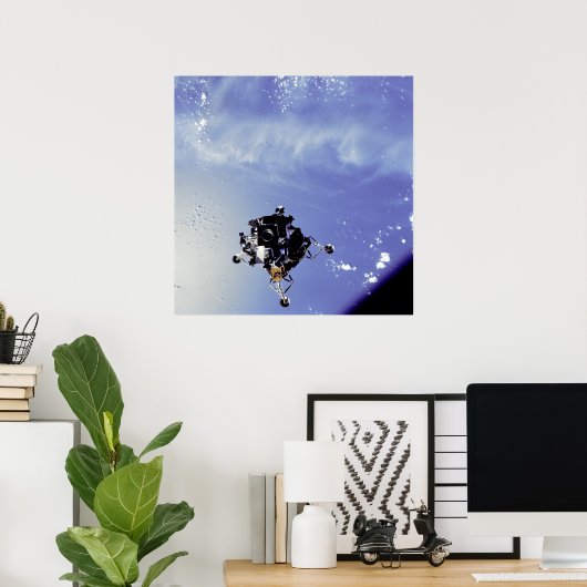Apollo 9 maanlander poster (Thuiskantoor)
