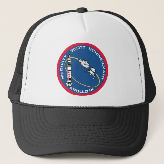 Apollo 9: McDivitt, Scott & Schweickart Trucker Pet (Voorkant)