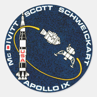 Apollo 9 NASA-missiepatchlogo Ronde Sticker