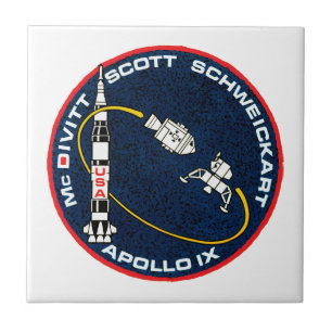 Apollo 9 NASA-missiepatchlogo Tegeltje