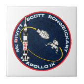 Apollo 9 NASA Mission Patch Logo Tegeltje (Voorkant)
