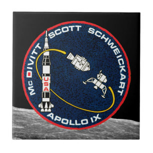 Apollo 9 NASA Mission Patch Logo Tegeltje