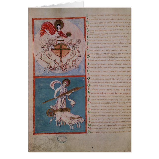 Apollo als zon en Diana als maan (Voorkant)