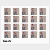 Apollo als zon en Diana als maan Vierkante Sticker (Vel)