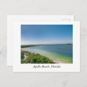 Apollo Beach en de Golf van Mexico Briefkaart (Voorkant / Achterkant)