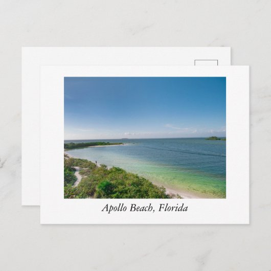 Apollo Beach en de Golf van Mexico Briefkaart (Voorkant / Achterkant)