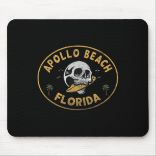 Apollo Beach Florida Fl Vintage Surf Voorkant En C Muismat