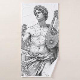 Apollo Belvedere: Antique Greek God Statue Badhanddoek