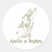 Apollo & Daphne Ronde Sticker (Voorkant)