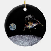 Apollo Deep Space Dish Antenna Keramisch Ornament (Achterkant)