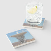 Apollo Deep Space Dish Antenna Stenen Onderzetter (Zijkant)