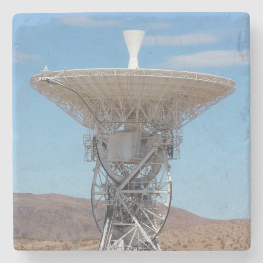 Apollo Deep Space Dish Antenna Stenen Onderzetter (Voorkant)
