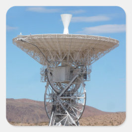 Apollo Deep Space Dish Antenna Vierkante Sticker