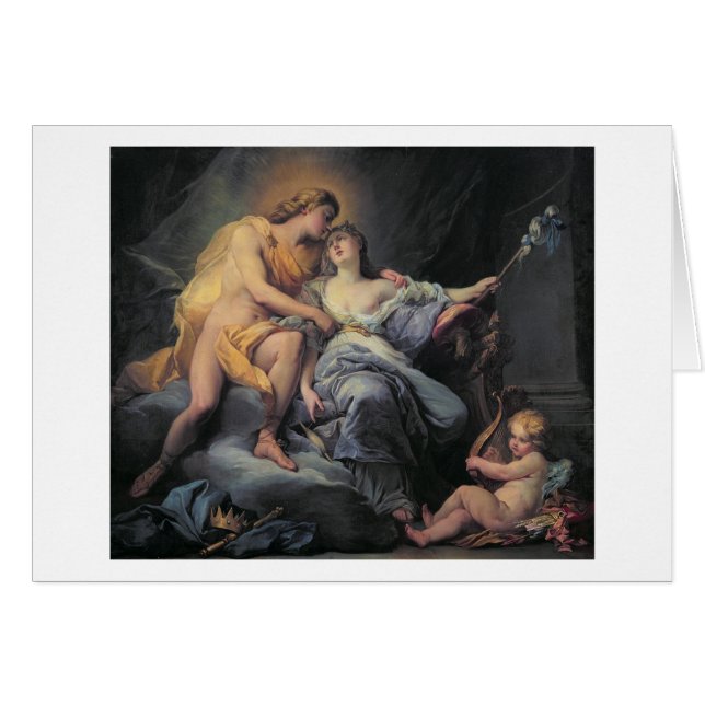 Apollo, die de nymph Leucothea aandoet (olie op de (Voorkant Horizontaal)