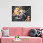 Apollo, die de nymph Leucothea aandoet (olie op de Canvas Afdruk (Insitu (Woonkamer))