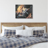 Apollo, die de nymph Leucothea aandoet (olie op de Canvas Afdruk (Insitu (Slaapkamer))