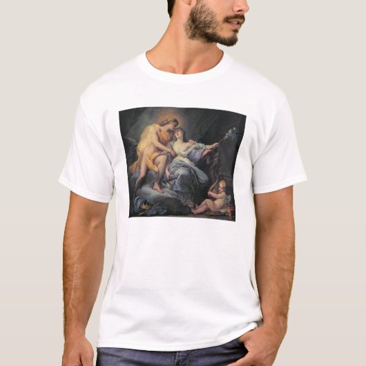 Apollo, die de nymph Leucothea aandoet (olie op de T-shirt (Voorkant)