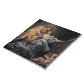 Apollo, die de nymph Leucothea aandoet (olie op de Tegeltje (Zijkant)