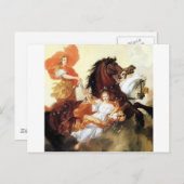 Apollo en Aurora antiek schilderkunst Briefkaart (Voorkant / Achterkant)