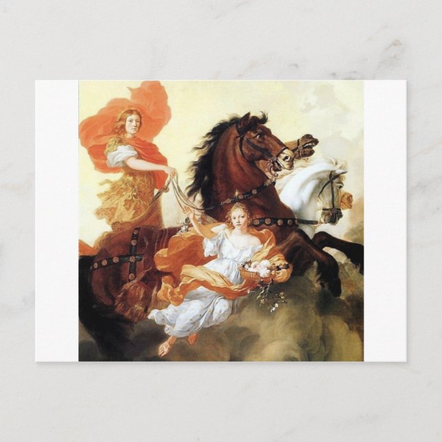 Apollo en Aurora antiek schilderkunst Briefkaart (Voorkant)