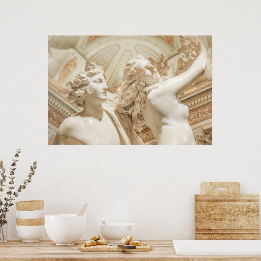 Apollo en Daphne Bernini Masterpart, Italië Poster (Keuken)