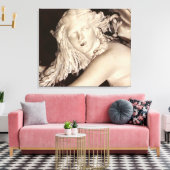 Apollo en Daphne, detail van Daphne's hoofd Canvas Afdruk (Insitu (Woonkamer))