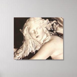 Apollo en Daphne, details van Daphne's hoofd Canvas Afdruk