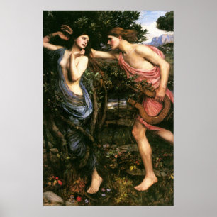 Apollo en Daphne door John William Waterhouse -190 Poster