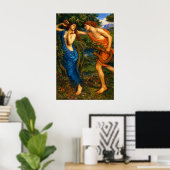 Apollo en Daphne door John William Waterhouse Poster (Thuiskantoor)