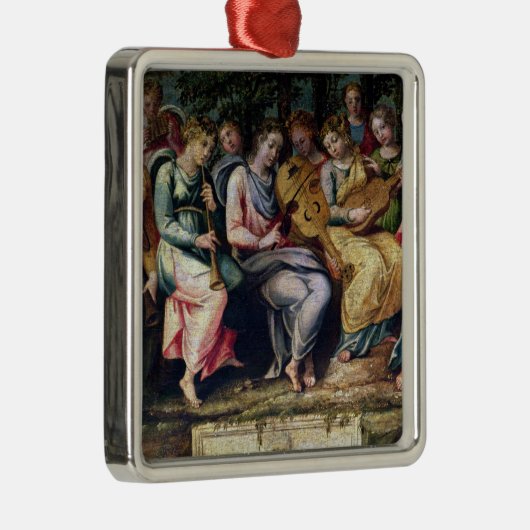 Apollo en de Muses, 1600 Metalen Ornament (Rechts)