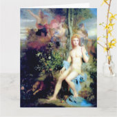 Apollo en de Negen Muzen Fine Art Groeten Kaart (Gele Bloem)