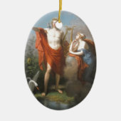 apollo en maas keramisch ornament (Voorkant)