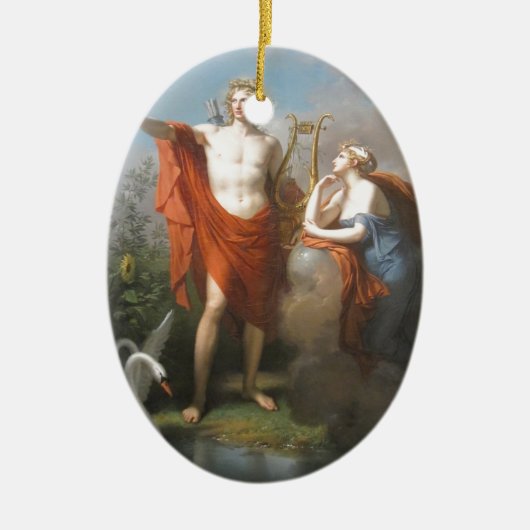 apollo en maas keramisch ornament (Voorkant)